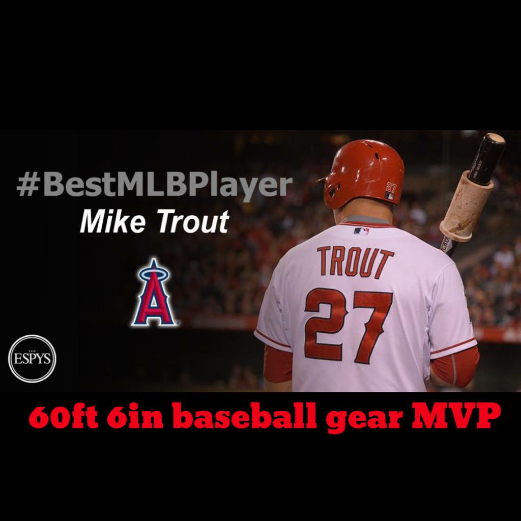 60ft6inBaseball's tweet photo. @MikeTrout is the #BestMLBPlayer
#60ft6inbaseballgear #WeAreBaseball http://t.co/DgArAWIupo