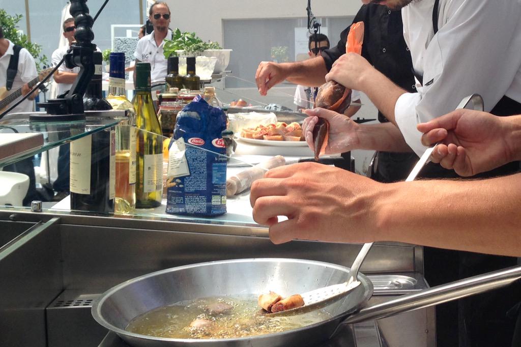 Expo2015Milano's tweet photo. Maltese chefs are cooking typical food for #MaltaDay with musical entertainmen by Big Band Brothers. Join us! http://t.co/YJPiSTpudH