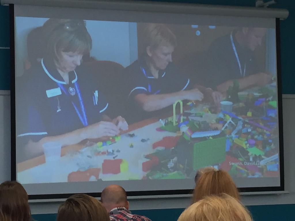 ResNurse's tweet photo. Clinicians using #lego for serious play #D4H2015 #crnurse http://t.co/RRkfWQrLK8