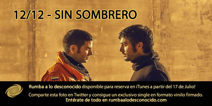 Fedanz_'s tweet image. ¡Completamos el tracklist de #RumbaALoDesconocido con #SinSombrero!
¿Me ayudan con un RT? :)