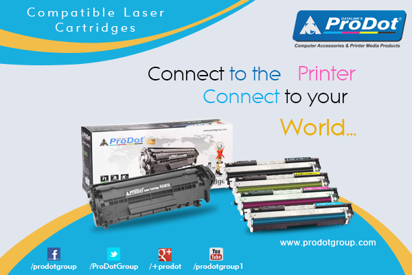 #ProDot offers wide spectrum of Laser printer toner cartridges.More visit: goo.gl/u87FYA