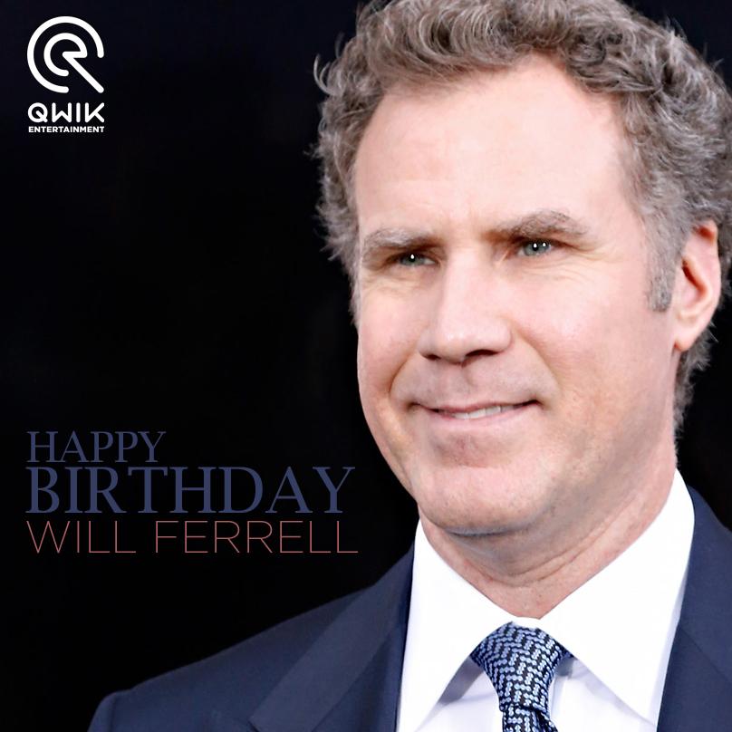 Happy Birthday Will Ferrell :) Watch his film \Stranger than Fiction\ on Qwik Entertainment! 