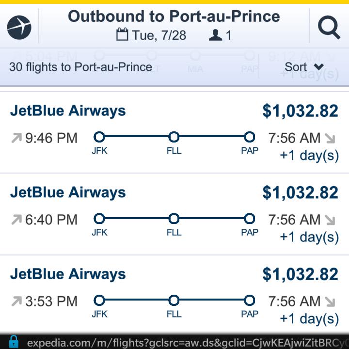 HAITITECHNEWSS's tweet photo. @JetBlue @AmericanAir #amway 700$ to go to #Haiti from MIA @SVilledrouin @MTourismeHaiti @ValNuma @Frantzduval http://t.co/pCgJGLnNNZ