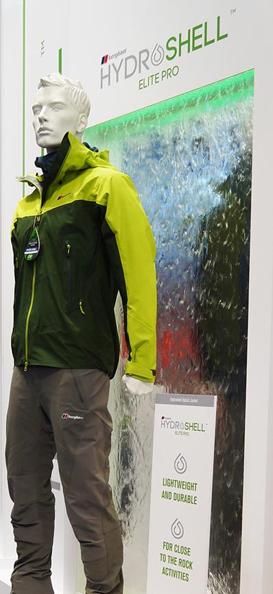 032designltd's tweet photo. Berghaus Hydroshell waterwall display @TheRealBerghaus #Outdoor2015 #Berghaus #032Designltd http://t.co/QfDIe3ojJQ