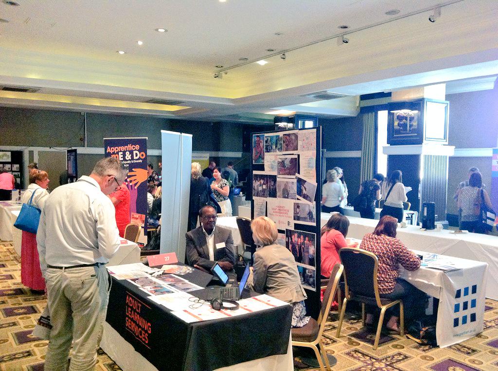 EqualityinHE's tweet photo. Exhibition in full swing now, stalls, a quiz and movies with popcorn- what more could you ask for?! #EqualityinFE http://t.co/xT6h1IW2lw