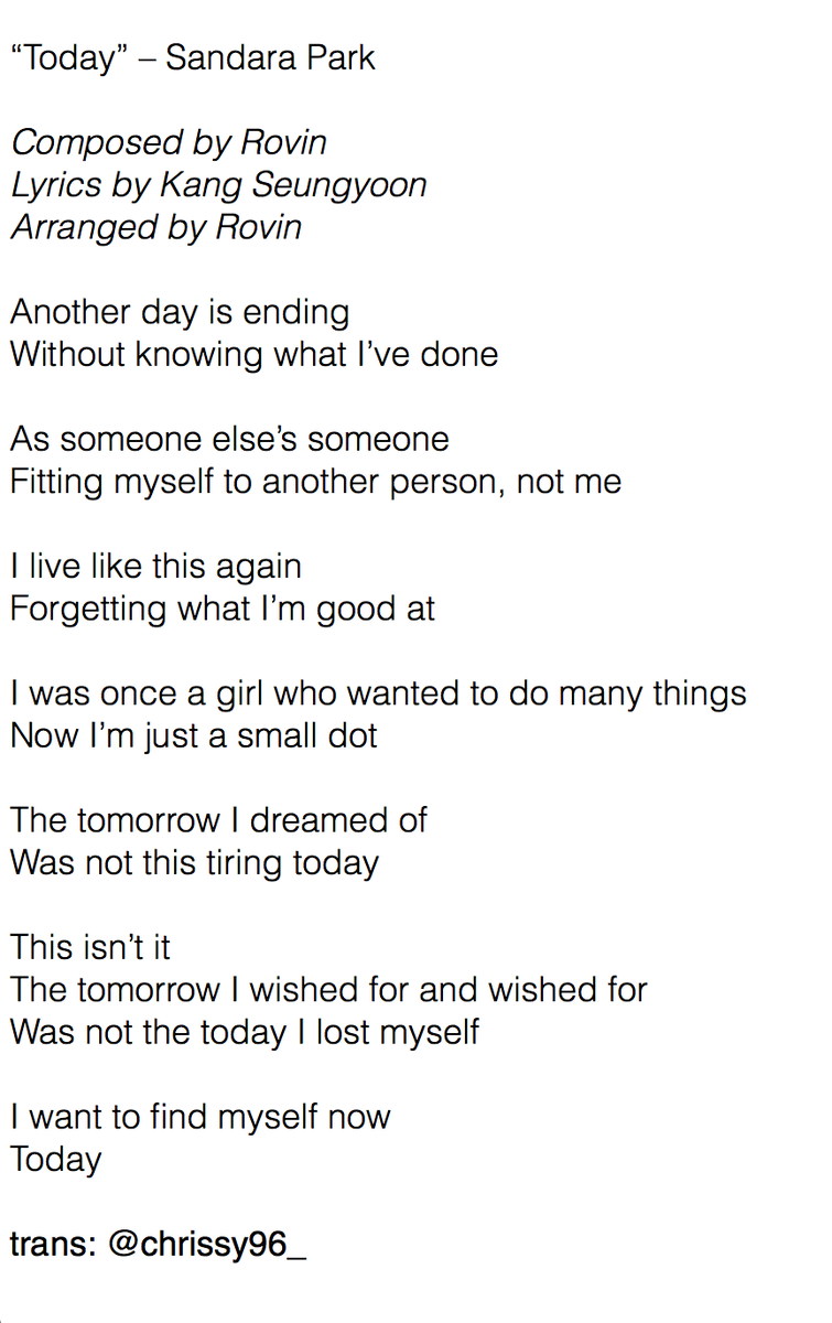 For Today Lyrics