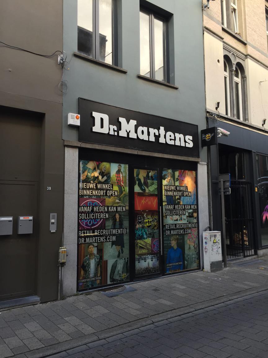 risicoklasse II voor Dr.Martens geplaatst in Antwerpen