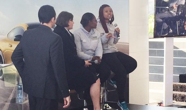 <a href="/MercedesBenz_SA/">Mercedes-Benz South Africa</a> Laureus breakfast in JHB with leaders from the YES programme and <a href="/Laureus_sa/">Laureus South Africa</a> ambassador <a href="/Natsdutoit/">Natalie du Toit</a>