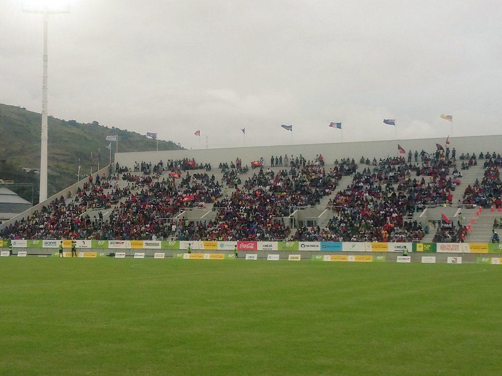 PORTMORESBY2015's tweet photo. SOCCER #PNG vs NC women's gold medal match tonight at SHM.  Congrats Cooks on ur win again Samoa. #POM2015 http://t.co/RFcLLNMndp