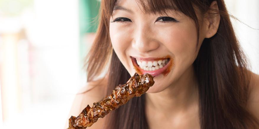GoldilocksPH's tweet photo. This is how you get the #BBQFace. The #Goldilocks Pork BBQ is just too good! Have you ever had a moment like this? :) http://t.co/aZWxsOKzWc