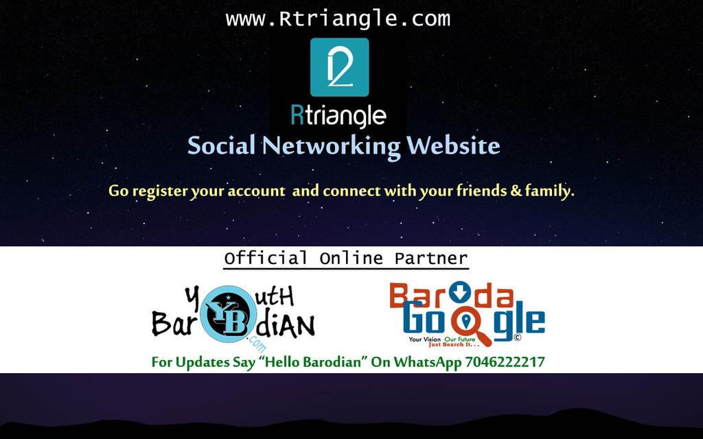 YouthBarodian's tweet image. #SocialNetworkingWebsite

Rtriangle.com

#OnlinePartner - Youth Barodian Co. &amp;amp; Baroda Google

👆✌👌👥