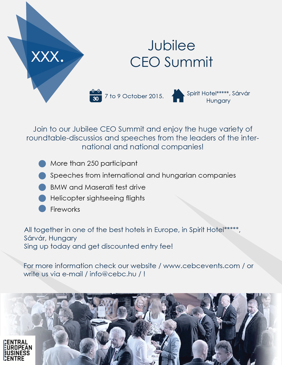 CebcEvents's tweet image. Join to our CEO Summit!