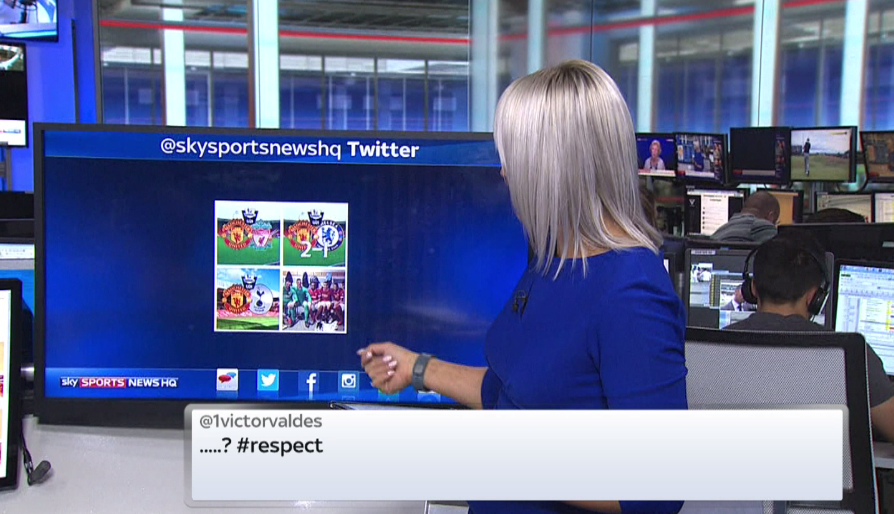 SkySportsNews's tweet photo. Victor Valdes has just posted this photo on twitter with the #respect. #MUFC #SSNHQ http://t.co/lkxPtMwqUo