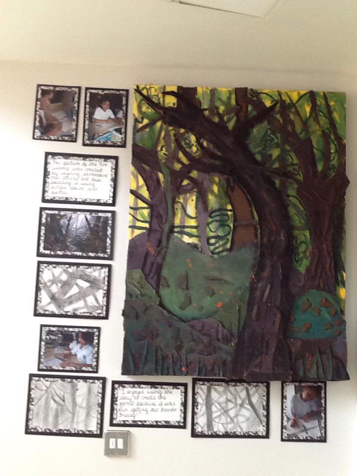 Oak's display for Art Week is now up! <a href="/foxfield/">FoxfieldPrimary</a>