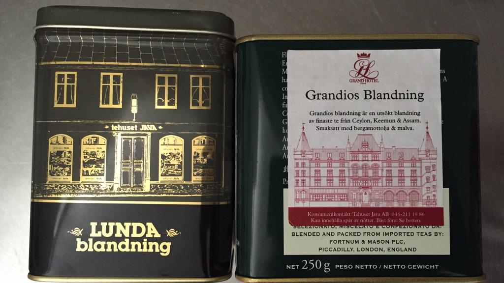 larswelin's tweet image. Dagens te utnämns till &quot;Super-Lund&quot;. Hälften Lundablandning och hälften Grandios blandning. #tehusetjava