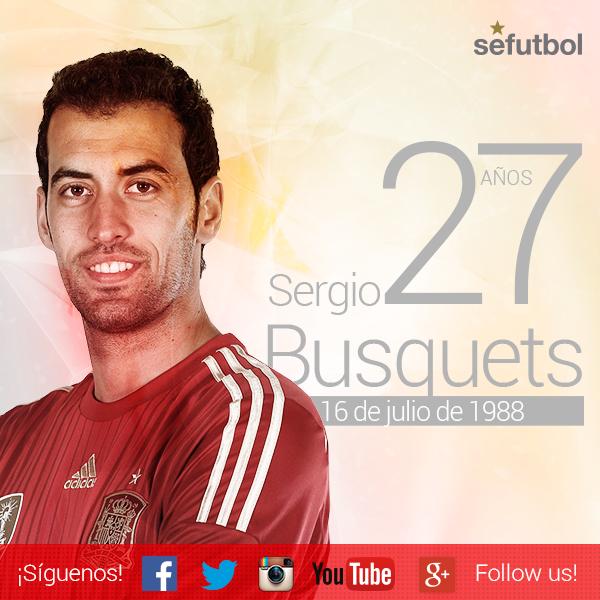 Happy 27th Birthday to Busquets! World and European champion with 