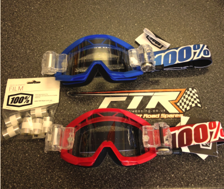 More #ride100percent offers at #fullthrottleracing. Buy a set of 100% roll off goggle and get a free replacement pack