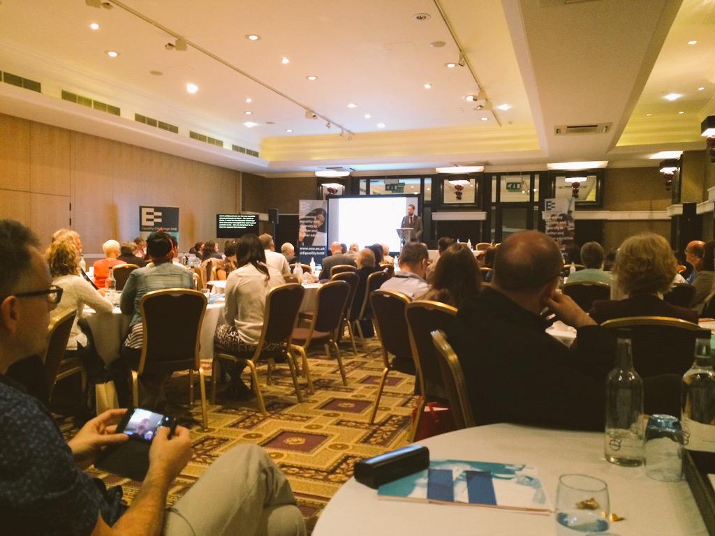 TeachNorthern's tweet photo. Fab intro to #equalityinFE by @ECUChrisB at Midland Hotel Manchester. Impressed by live text screen #equalities http://t.co/66dOEmkeGe