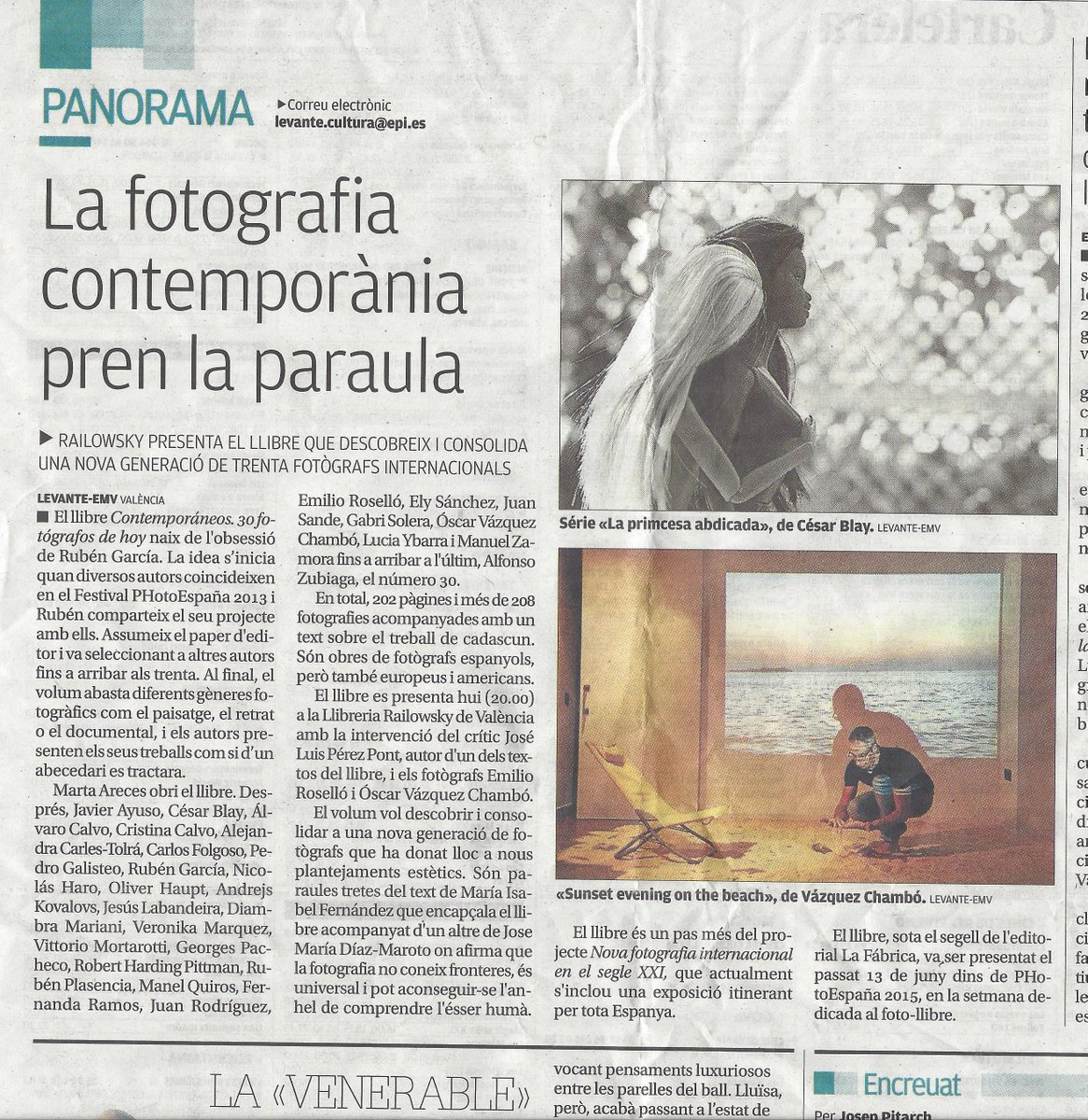 Ovazquezchambo's tweet photo. Ayer 15 de julio , la presentación del libro "Contemporáneos. Treinta fotógrafos de hoy" en la Librería Railowsky. http://t.co/m2m35aiUD7