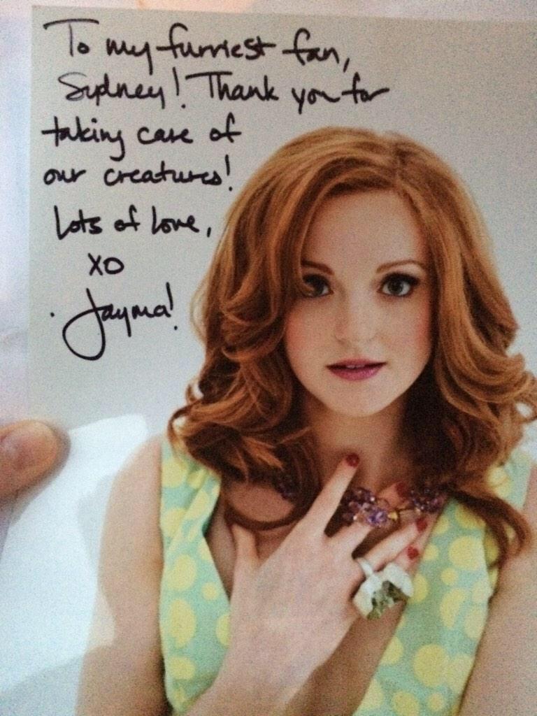 Happy birthday 2 the amazing Jayma Mays from your \"furriest fan\"! Thanks 4 being such an inspiration! 