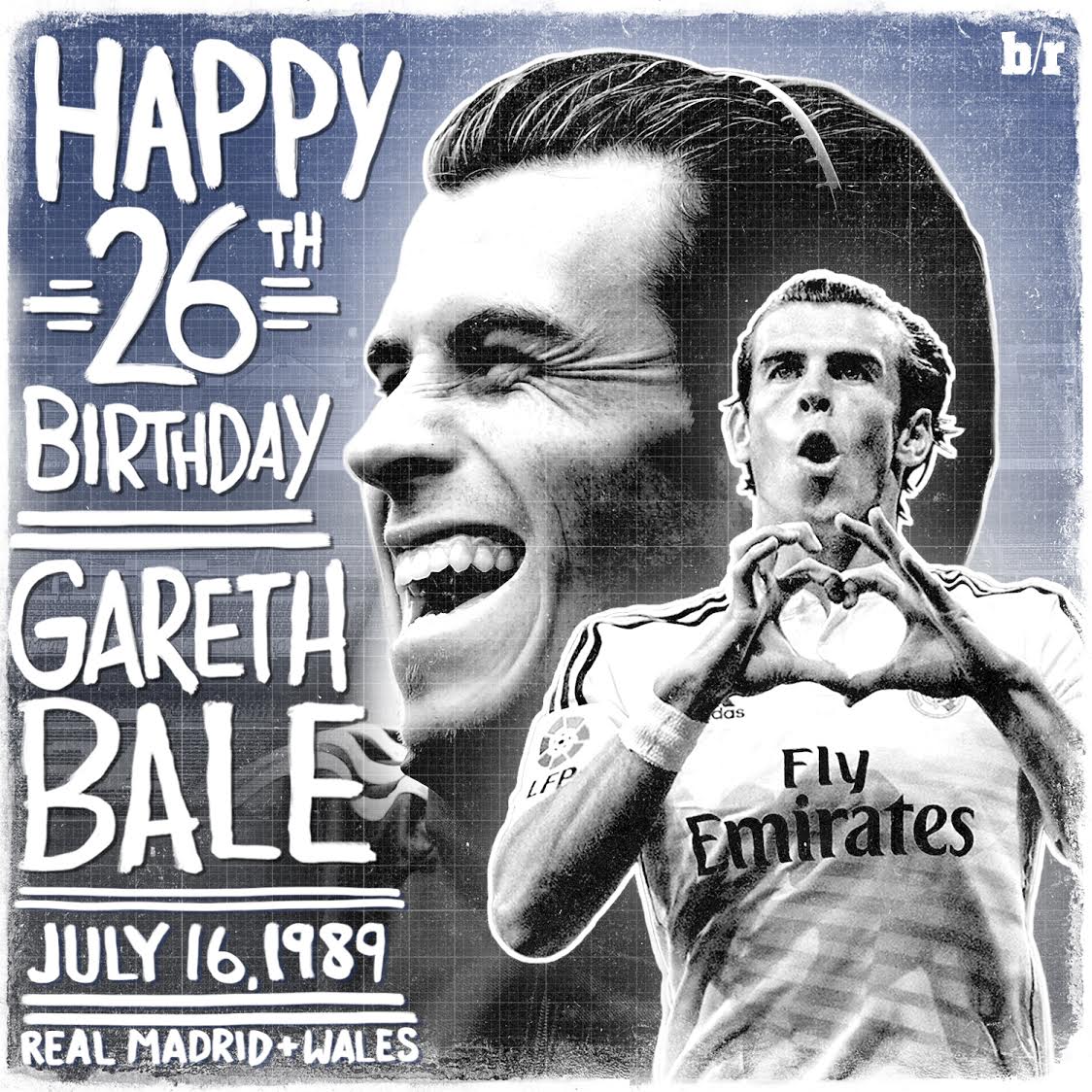 Happy 26th Birthday to Real Madrid and Wales star Gareth 