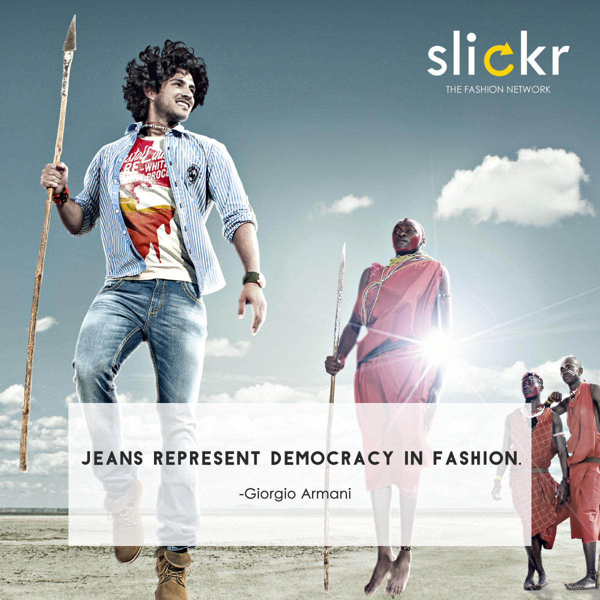 SlickrFashion's tweet photo. Jeans represent democracy in fashion. -Giorgio Armani http://t.co/vye1tNTJvv
