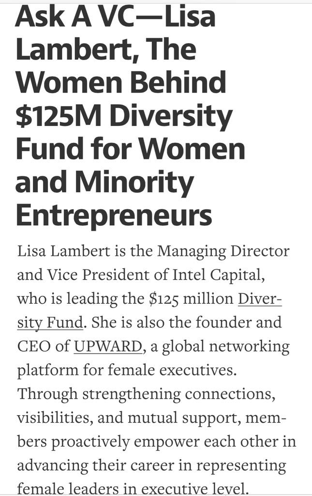 davemcclure's tweet photo. "Lisa Lambert: Woman Behind $125M Diversity Fund 4 Women/Minority Entrepreneurs" @PocketySun https://t.co/dpU3zVRTfu http://t.co/hEfYR2Gxb4