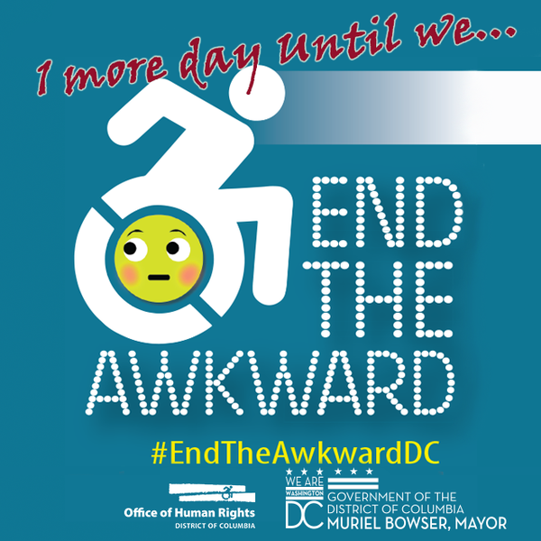 DCHumanRights's tweet photo. Thx much! MT @DCDPR: SO #DCProud of sis agency @DCHumanRights & #EndTheAwkwardDC campaign! http://t.co/zrH5GkrjIO! http://t.co/vhZebBKeXp