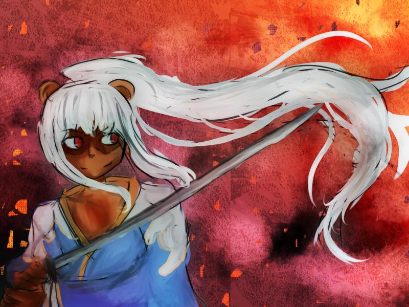 城星真 お題 侍 武士っぽいモンスター 妖仙獣 鎌弐太刀です 刀構えて 遊戯王ocg深夜の真剣お絵かき60分一本勝負 Http T Co 7mcuahidhq