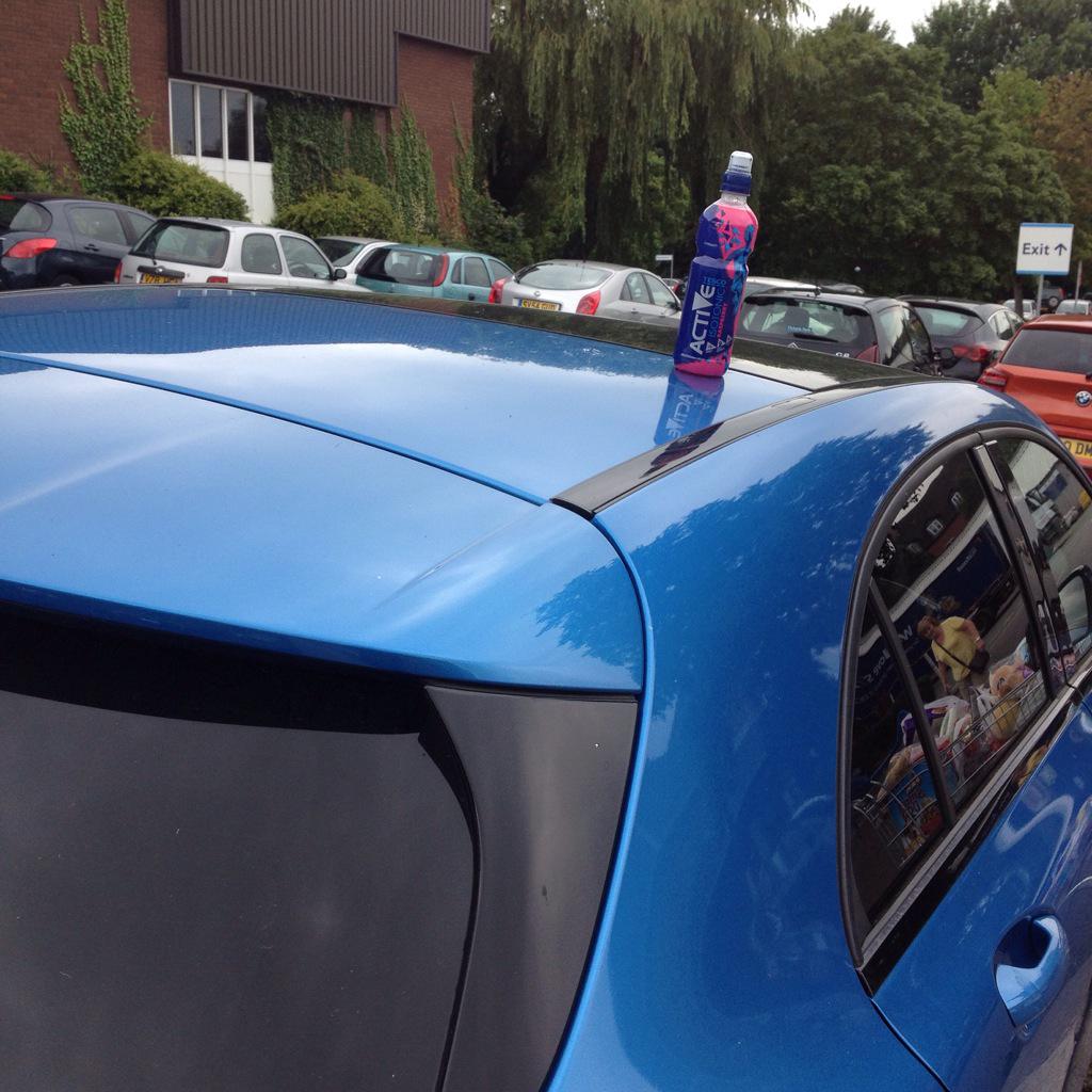 Somebody put this on roof of car how rude😂