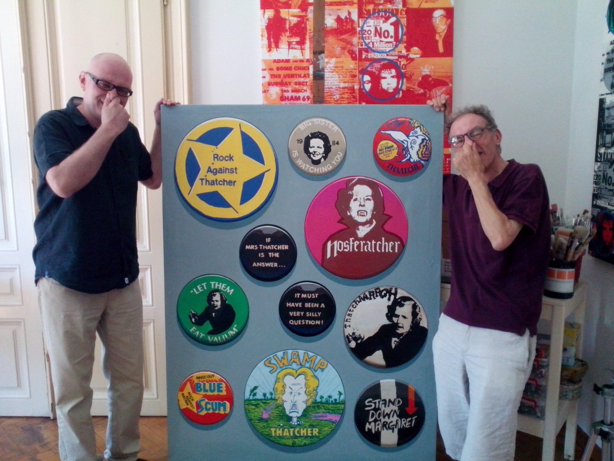 vic_godard's tweet photo. Pics with Leka @projecto3one Belgrade before Vicleka opening https://t.co/KQYCkl4jzo &amp; a fave at his studio + Mrs T! http://t.co/uhFAGFIYB1