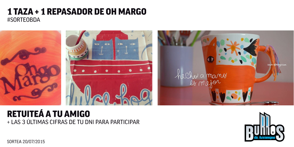 bdaradio's tweet photo. #DíaDelAmigo #SorteoBDA Retuiteá a tu mejor amigo dejá tu DNI y podés ganar 1 taza + 1 repasador de @ohmargoart #BDA4 http://t.co/J48DcUJVQi