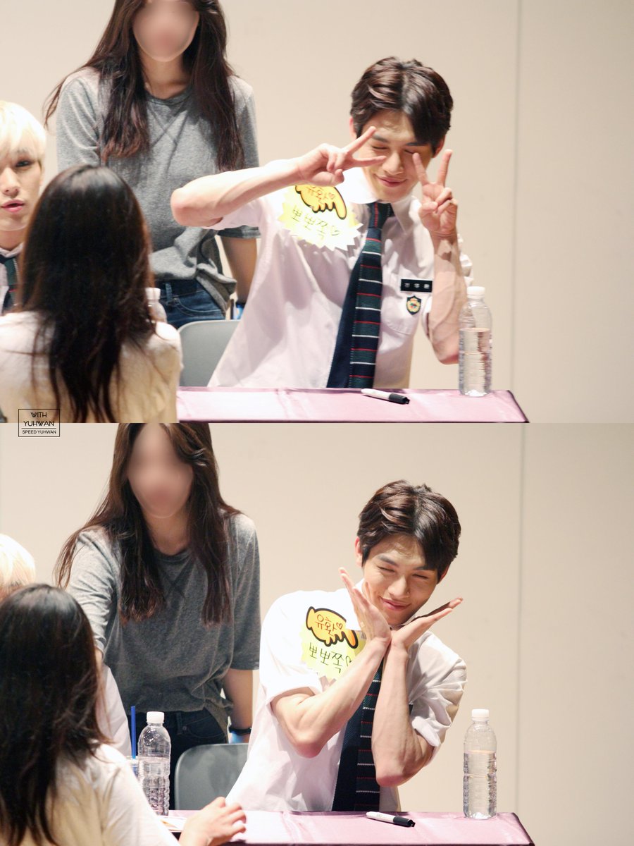 with_yuhwan's tweet photo. 150704 수원 팬싸인회 #스피드 #유환 @SUPREME_0729 #What_U http://t.co/CV5fzjNW8G