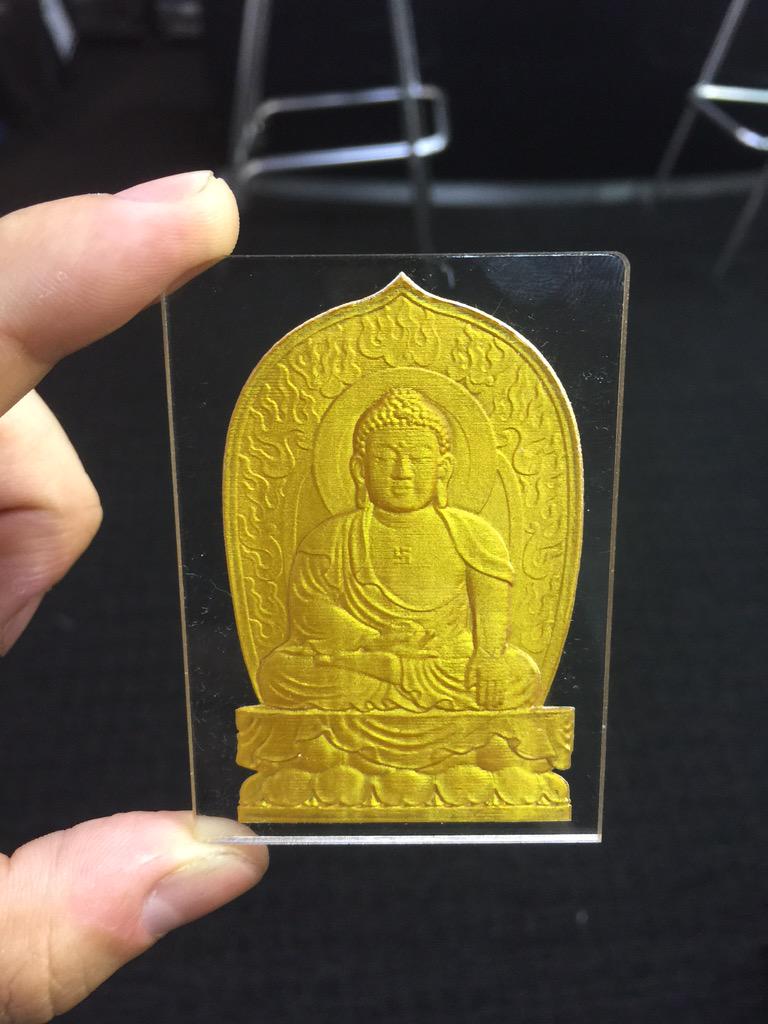 AEIMPEX's tweet photo. 3D laser engraving for Buddha. http://t.co/I8Ks8Nr2CD