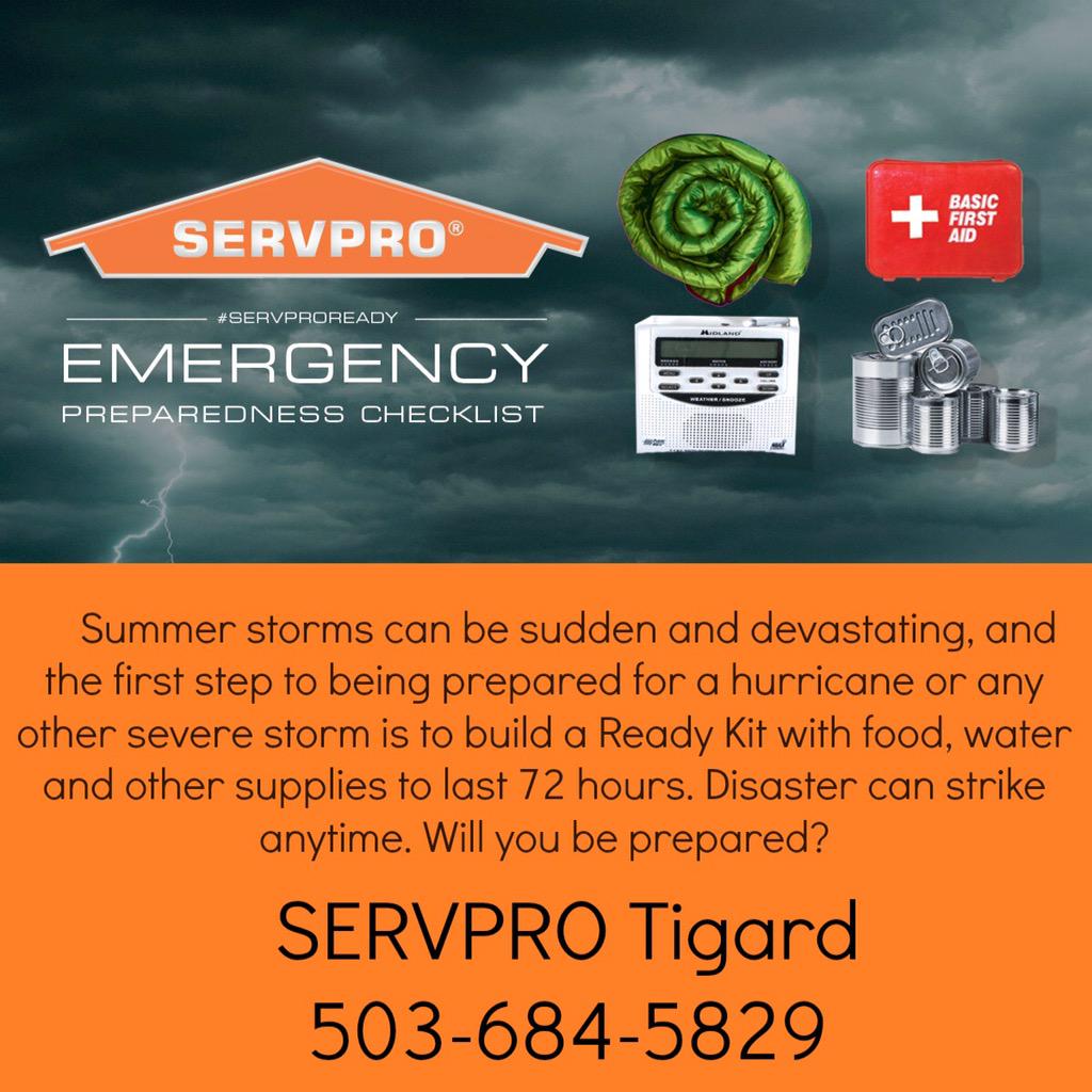ServproTigard's tweet photo. #summerstorms can cause damage fast #beready #servprotigard #Servpro #BeServproReady http://t.co/4C2qYigzpL
