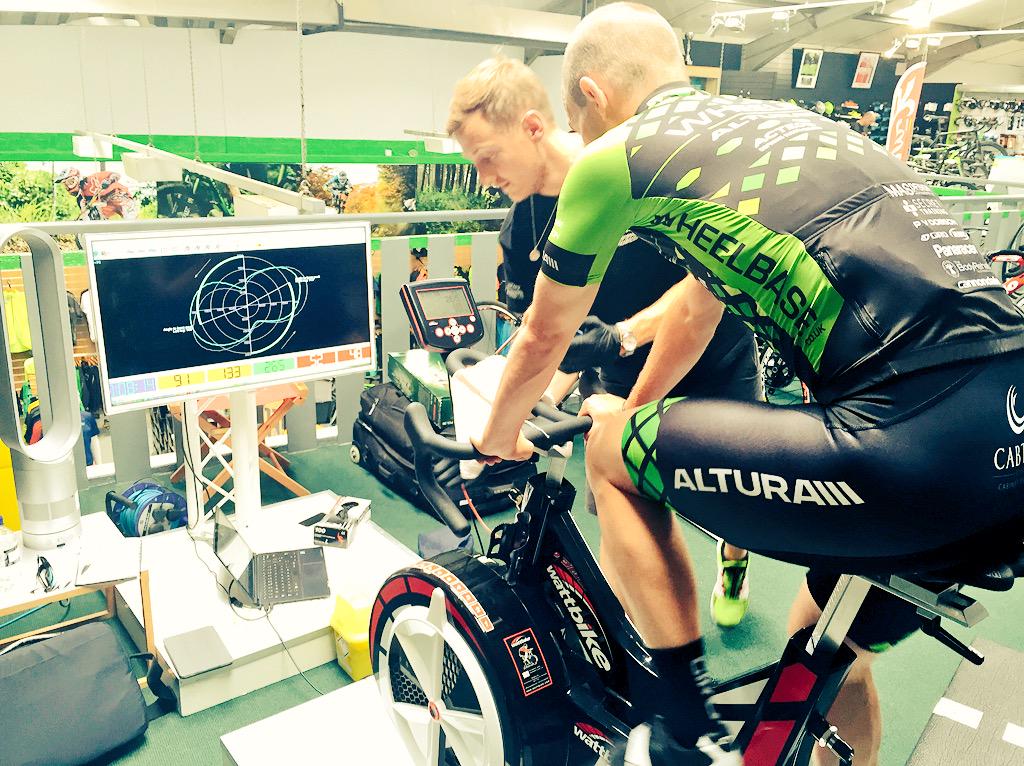 wheelbasecycles's tweet photo. Cardio testing in store today with @WilierPPL http://t.co/gG5nKFgktP
