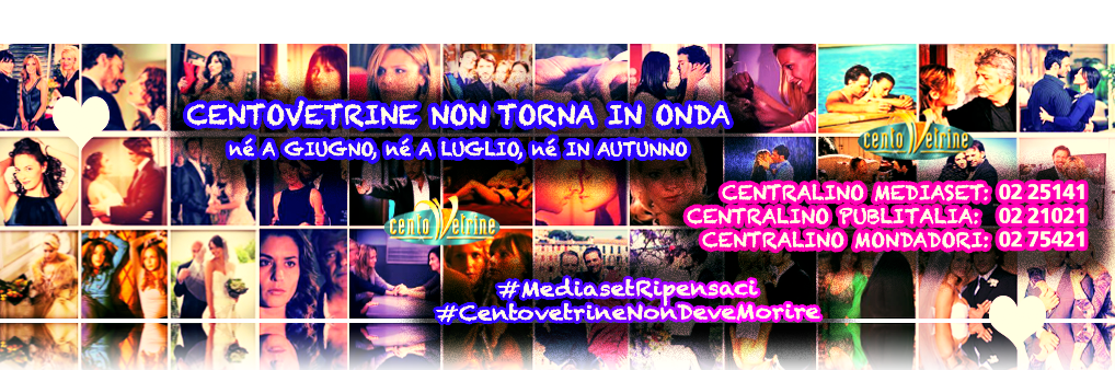 Centovetrine_FB's tweet photo. @QuiMediaset_it/@social_mediaset vogliono far dimenticare #CENTOVETRINE. 
Protestiamo insieme con questa copertina!!! http://t.co/abKjNZQAyV