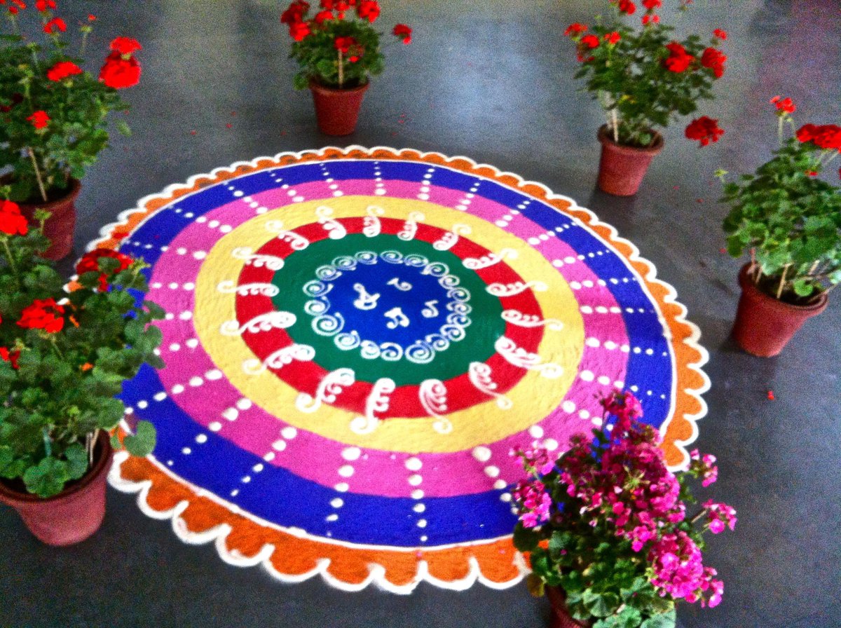Watch - Stylish simple rangoli video Watch - Stylish simple rangoli video