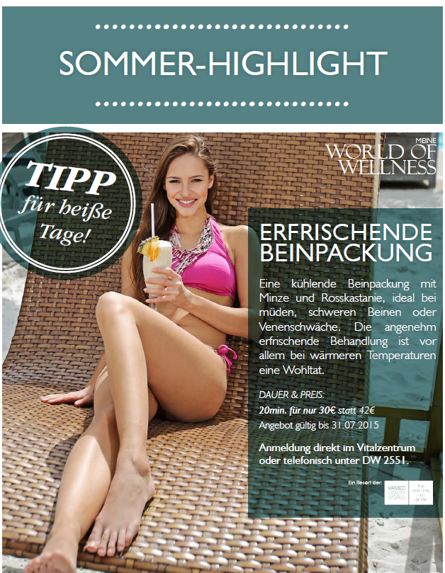 Unser Tipp für das heiße Wochenende: Eine kühlende #Beinpackung mit
Minze und Rosskastanie!