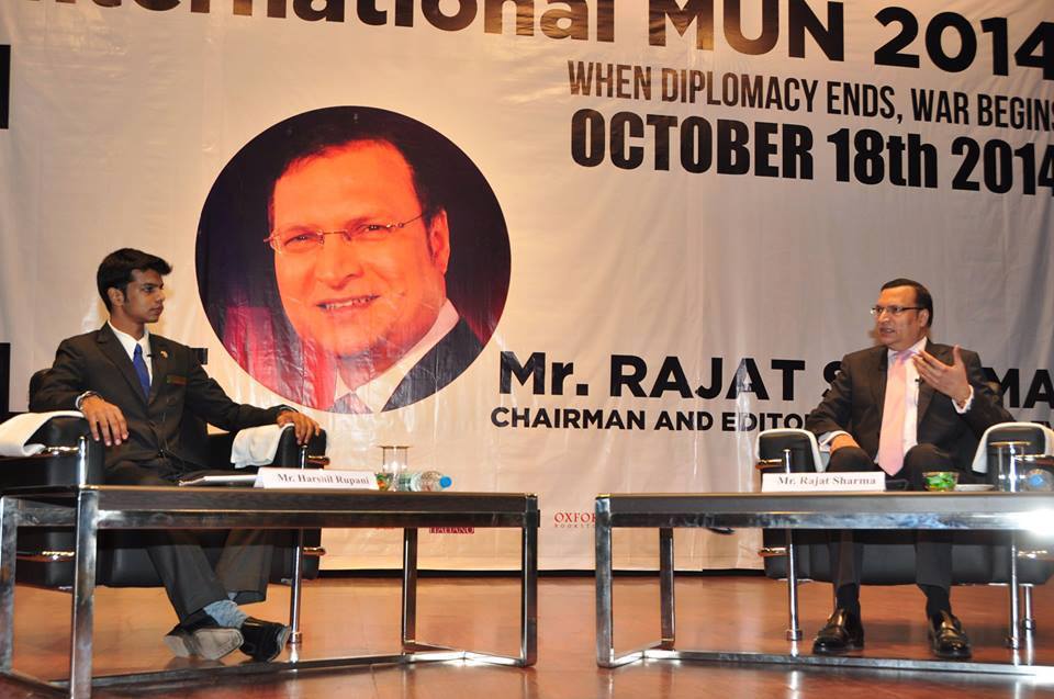 harshil_rupani's tweet photo. Memories of KIIT International MUN @kiitmun @RajatSharmaLive :) http://t.co/4eUbY7aI5Y
