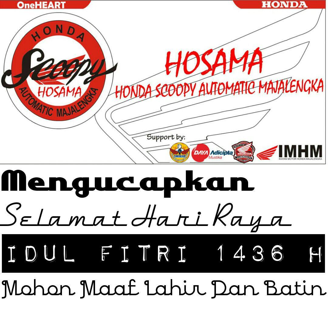 Kami segenap keluarga kecil dari HOSAMA mengucapkan "Minal Aidzin Wal Faidzin, Mohon Maaf Lahir &amp; Batin".