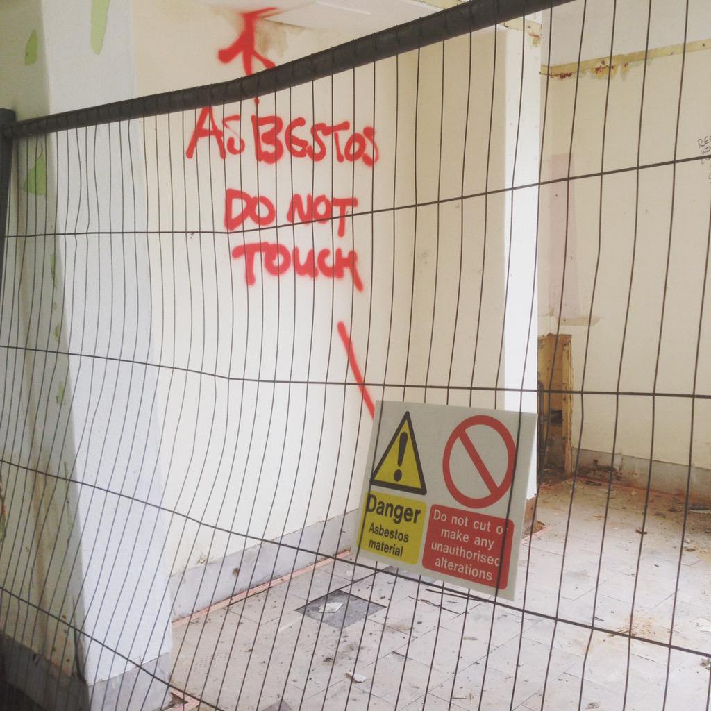 ALWAYS respect the danger posed by #asbestos. Never handle it yourself, ALWAYS contact a professional. #healthsafety