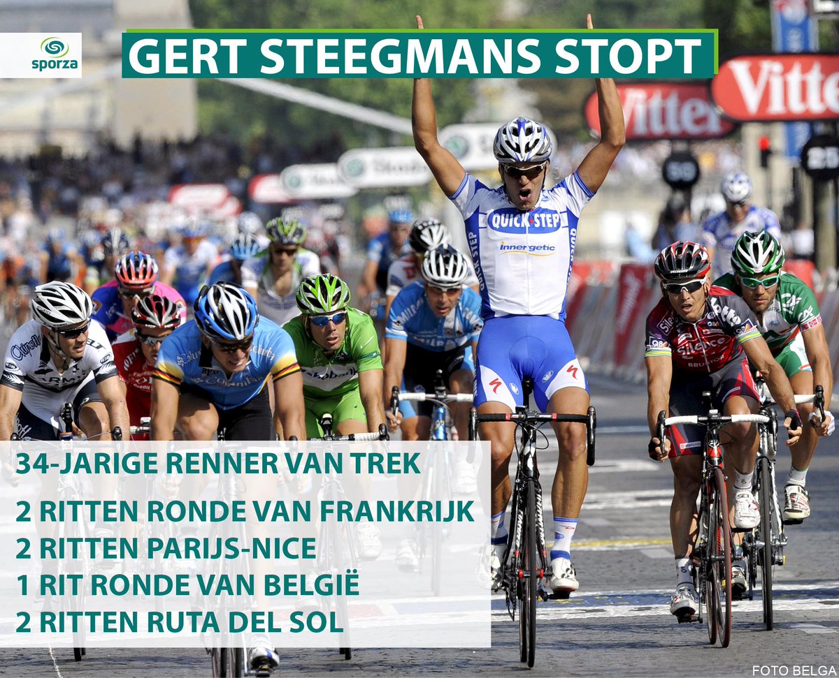 sporza's tweet photo. "Ik heb veel mooie herinneringen om te koesteren" - Gert Steegmans neemt afscheid. 
http://t.co/uMYzzKvdgy http://t.co/i4RRDhhOea