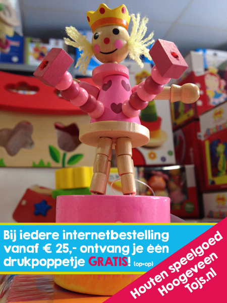 Tojsnl's tweet image. Gratis houten drukpoppetje! tojs.nl #aanbieding #HoutenSpeelgoed #Hoogeveen #Drenthe