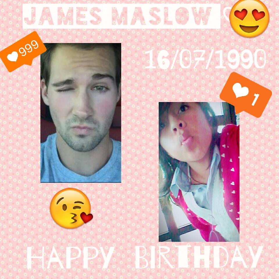  Happy Birthday James Maslow   I love you <3
J&A SJPTLV   16-07-1990 