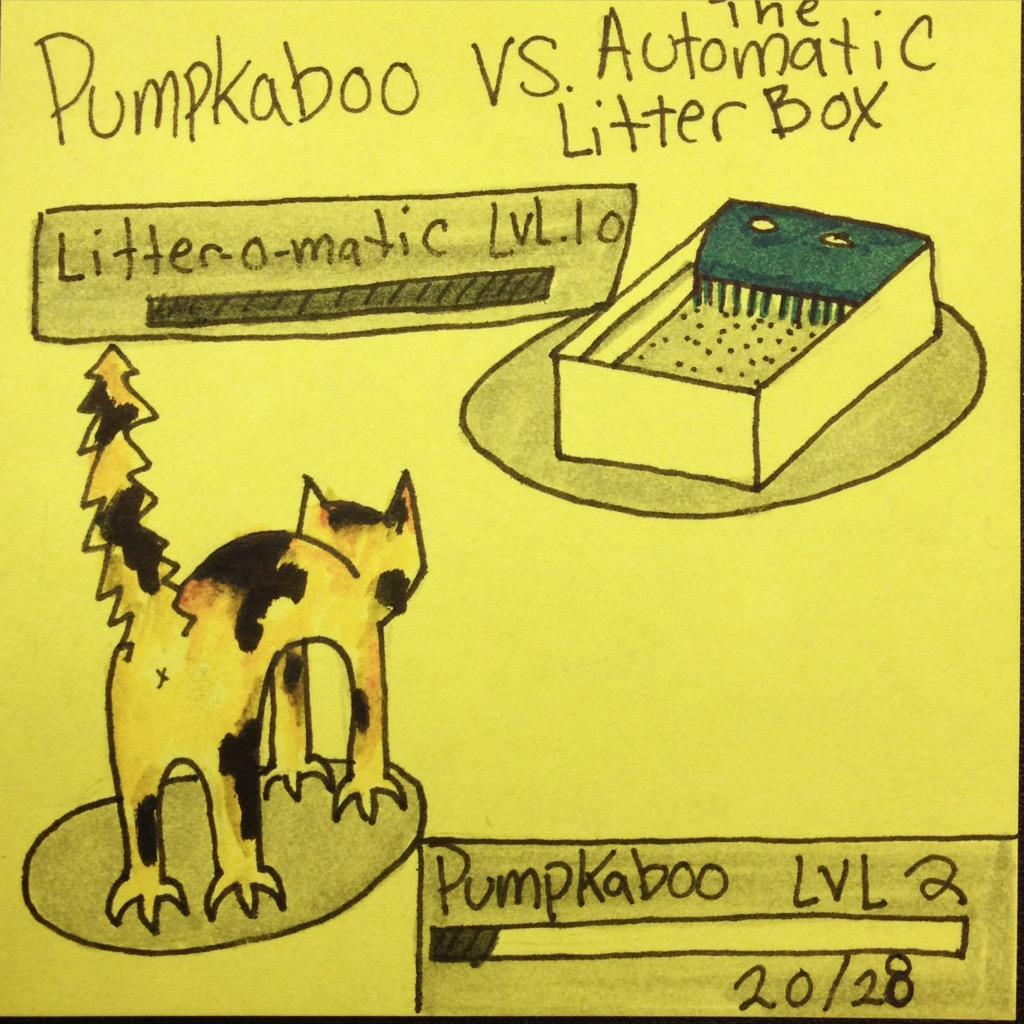 Raicodoll's tweet photo. Someone seems to think Skynet has infiltrated our home and isn't down with that #workcomics #cats http://t.co/TKJxrHHzDy