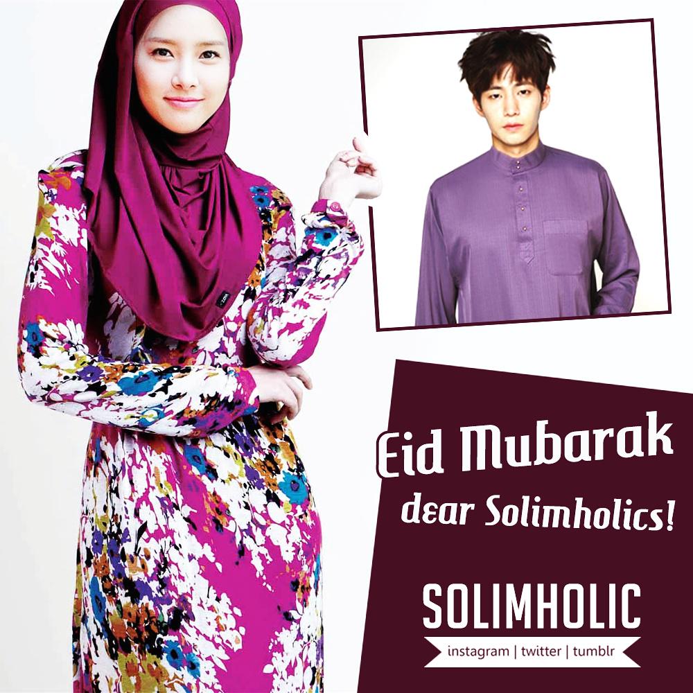 Solimholic's tweet photo. Happy Eid to Muslim Solimholics out there! May it filled with love, faith and peace 💜 And here's a fanpic for you ㅋㅋㅋ http://t.co/X1o2VTHeBB