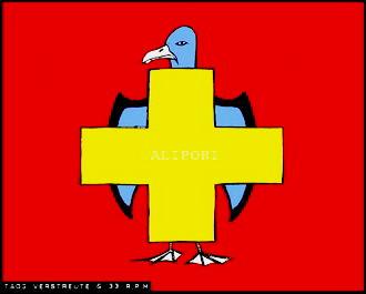 petarda00's tweet photo. Viñeta http://t.co/qM959NSt8V que vale como #LogoPP gaviota y fusión de las banderas de #España y #Suiza @Aliporiweb http://t.co/ov4LlhxzMt