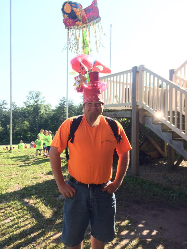 HMSRCubCamp's tweet photo. It's crazy hat day at Day Camp! Scott from pack 586 is rocking his crazy hat!!!! #BSA #DayCamp2015 #HMSR #cubscouts http://t.co/EPRtVik7Jq