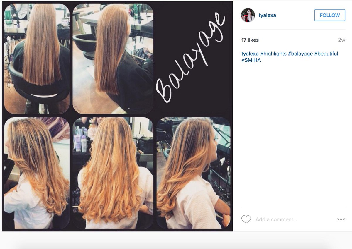 smiha5's tweet photo. Check our student Tyler who crushed this Balayage. Follow her on the gram to see all of her work. Tyalexa http://t.co/bskiCpmMsy